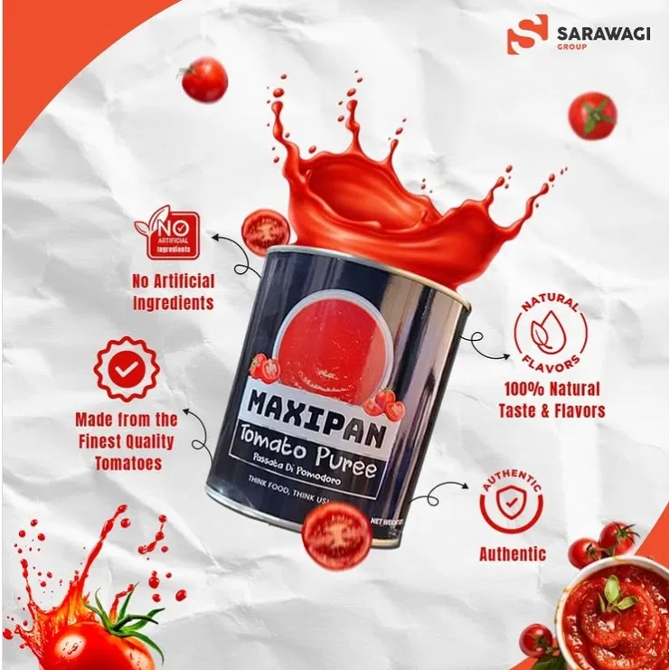 Maxipan Tomato Puree (825gm)