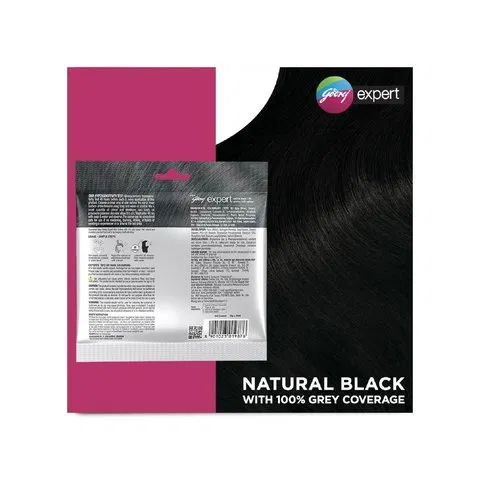 Godrej Expert Hair Colour for Women & Men (Natural Black)