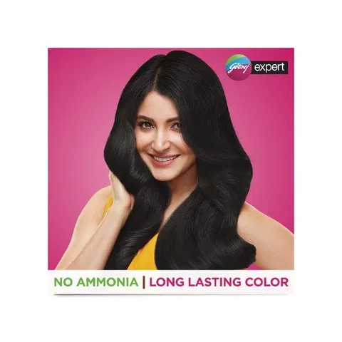 Godrej Expert Hair Colour for Women & Men (Natural Black)