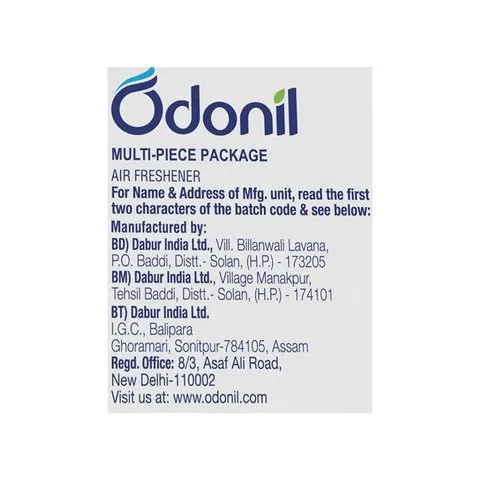 Odonil Bathroom Air Freshener Blocks - Mixed Fragrances (4 x 48 g) - Pack of 4