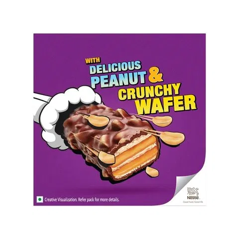 Nestle Munch Nuts Max Chocolate Coated Crunchy Wafer Bar