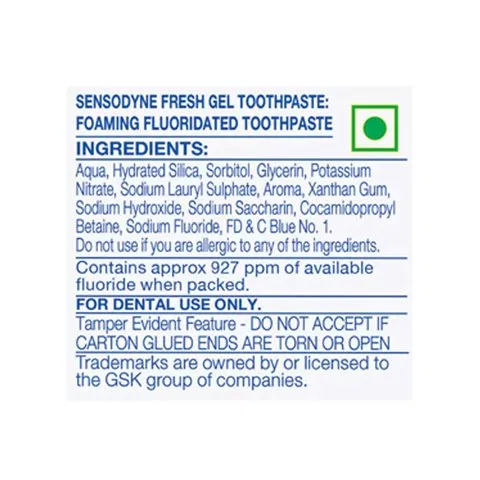Sensodyne Fresh Gel Sensitive Toothpaste