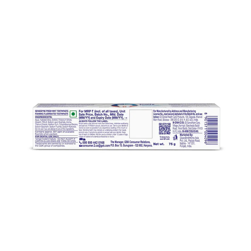 Sensodyne Fresh Mint Sensitive Toothpaste