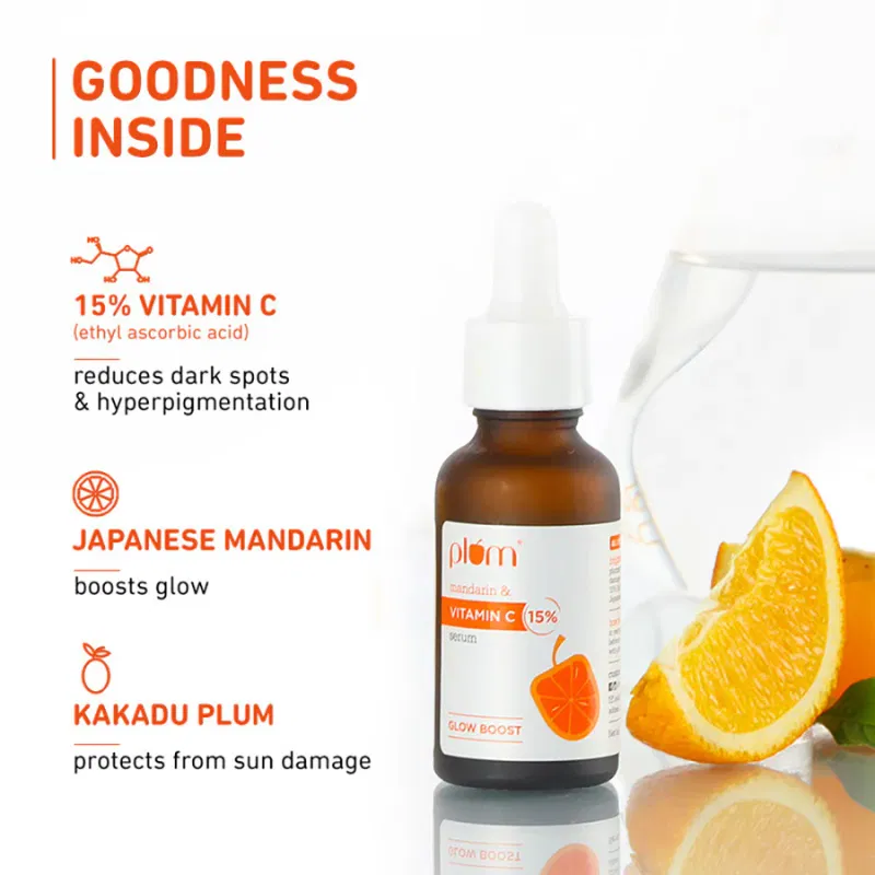 Plum 15% Vitamin C Serum for Face with Mandarin