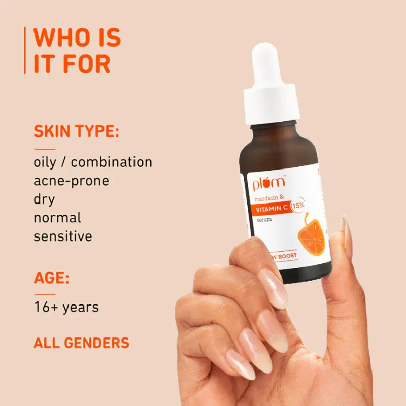 Plum 15% Vitamin C Serum for Face with Mandarin