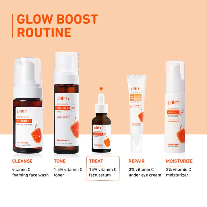 Plum 15% Vitamin C Serum for Face with Mandarin