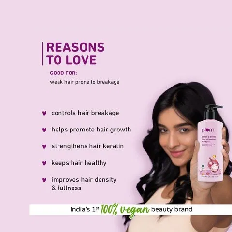 Plum Onion & Biotin Hair Fall Control Shampoo