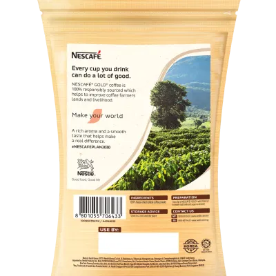 Nescafe Gold Premium Freeze Dried Instant Coffee Refill Pack