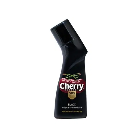 Cherry Blossom Black Liquid Shoe Polish