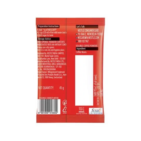 Nescafe Classic Instant Coffee Powder - 100% Pure Coffee Pouch