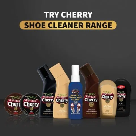 Cherry Blossom Black Liquid Shoe Polish