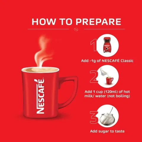 Nescafe Classic Instant Coffee Powder - 100% Pure Coffee