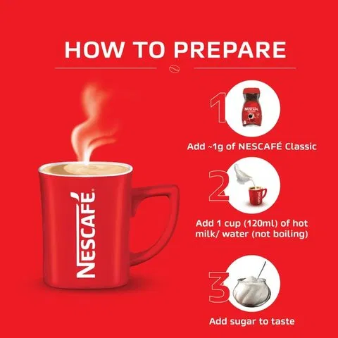 Nescafe Classic Instant Coffee Powder - 100% Pure Coffee