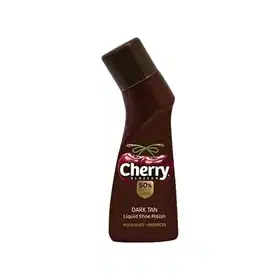 Cherry Blossom Dark Tan Liquid Shoe Polish - Vhandar