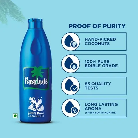 Parachute 100% Pure Coconut Hair Oil
