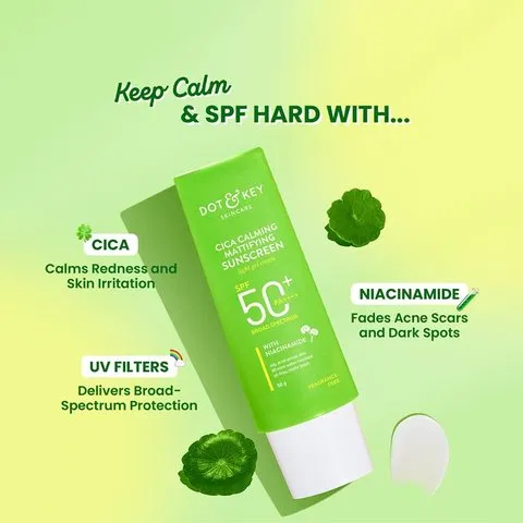 Dot & Key Cica Calming Niacinamide Sunscreen (SPF 50+ PA++++)