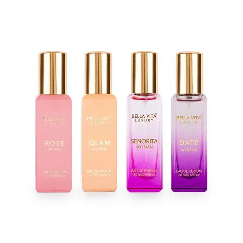Bella Vita Organic Women's Luxury Perfume Gift Set (4x20 ml)