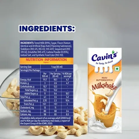 Cavin's Kaju Butterscotch Milkshake