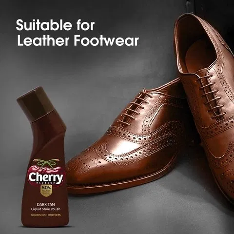 Cherry Blossom Dark Tan Liquid Shoe Polish