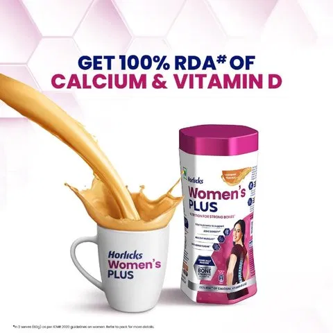 Horlicks Women's Plus Caramel Drink Mix (Jar)