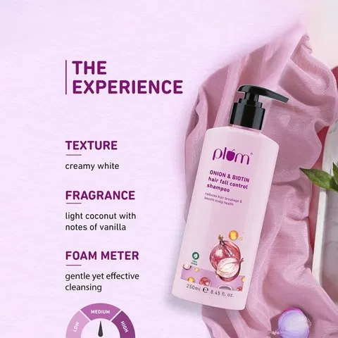 Plum Onion & Biotin Hair Fall Control Shampoo