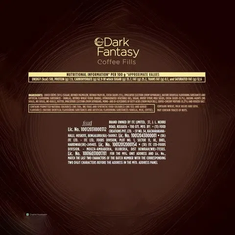 Sunfeast Dark Fantasy Coffee Fills Cookies