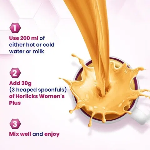 Horlicks Women's Plus Caramel Drink Mix (Jar)