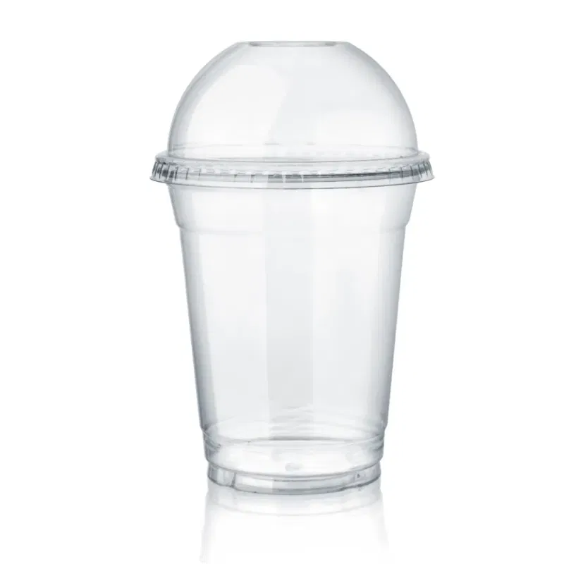 Transparent Plastic Take Away Cups and Lids (50 pcs)