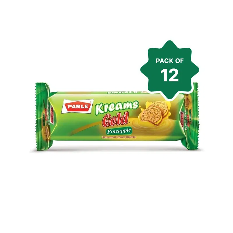 Parle Kreams Gold Pineapple Cookies