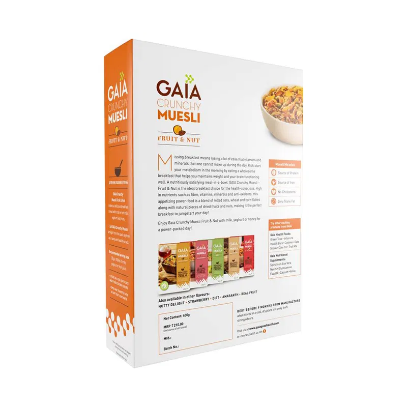 Gaia Crunchy Muesli Fruit and Nuts