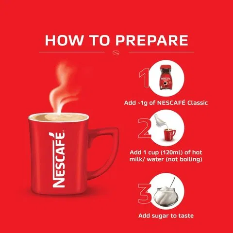 Nescafe Classic Instant Coffee Powder - 100% Pure Coffee