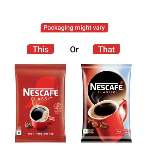 Nescafe Classic Instant Coffee Powder - 100% Pure Coffee Pouch