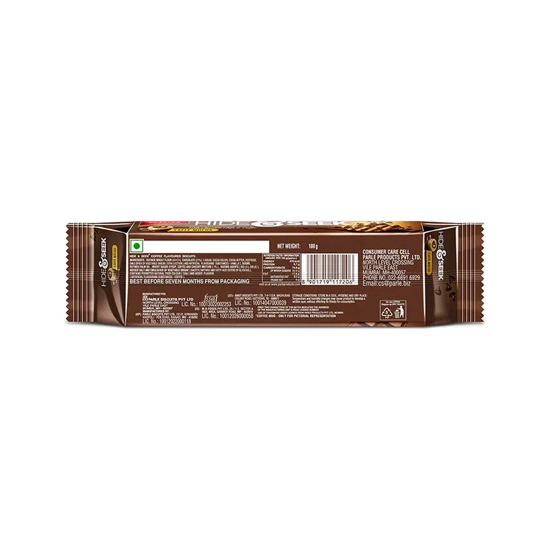 Parle Hide & Seek Caffe Mocha Coffee & Chocolate Chip Cookies
