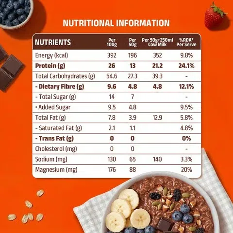 Pintola High Protein Oats (Dark Chocolate)