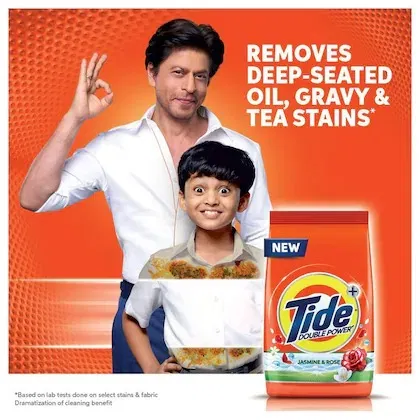Tide Plus Double Power Washing Detergent Powder (Jasmine & Rose)