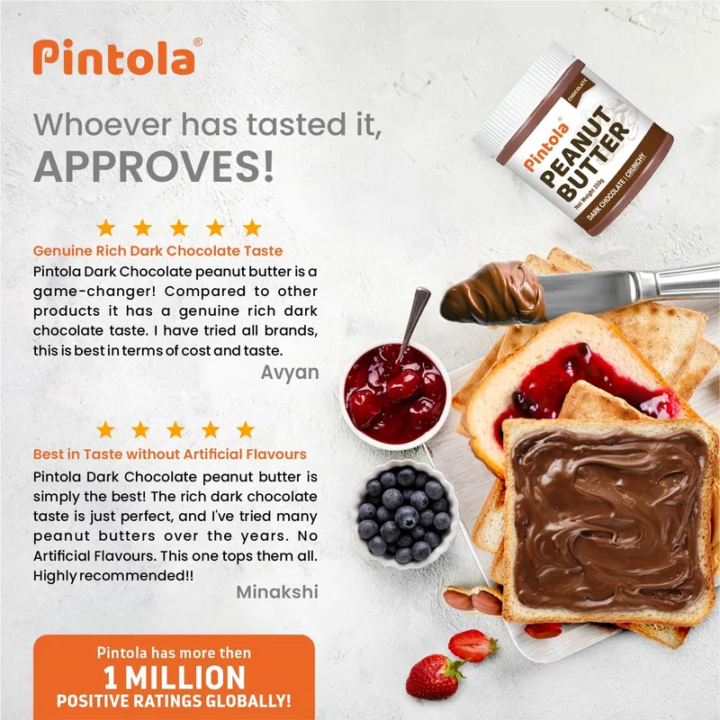 Pintola Dark Chocolate Crunchy Peanut Butter