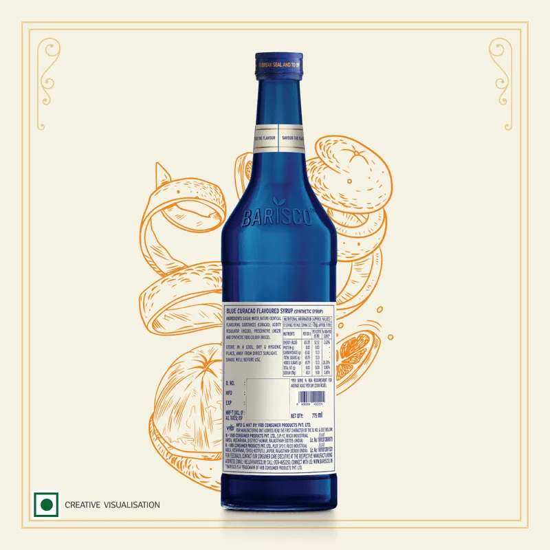 Barisco Blue Curacao Syrup