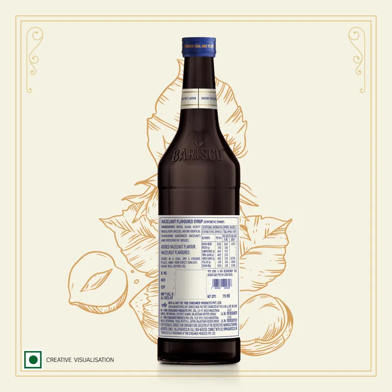 Barisco Hazelnut Syrup