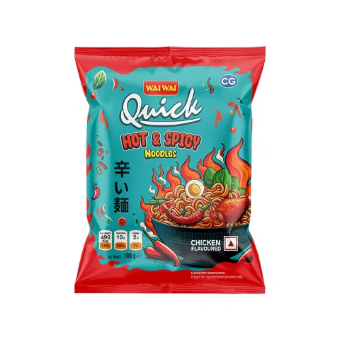 Wai Wai Quick Hot & Spicy Noodles (100gm)